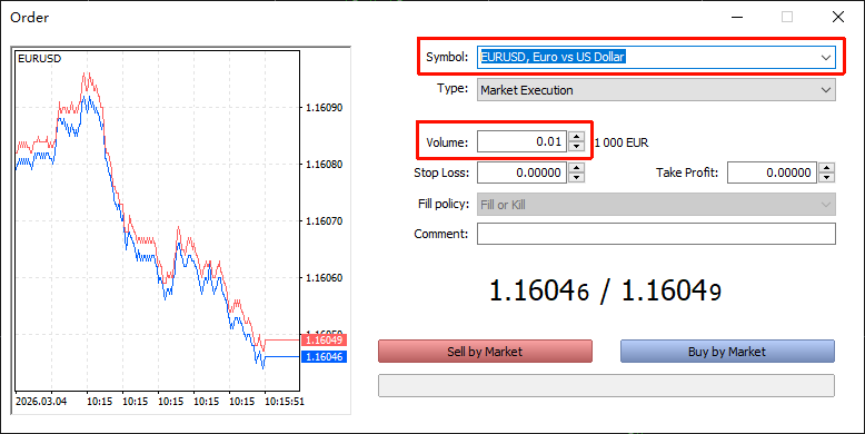 วิธีเปิดออเดอร์ Buy/Sell ใน MT5 แบบเข้าใจง่าย